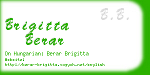 brigitta berar business card